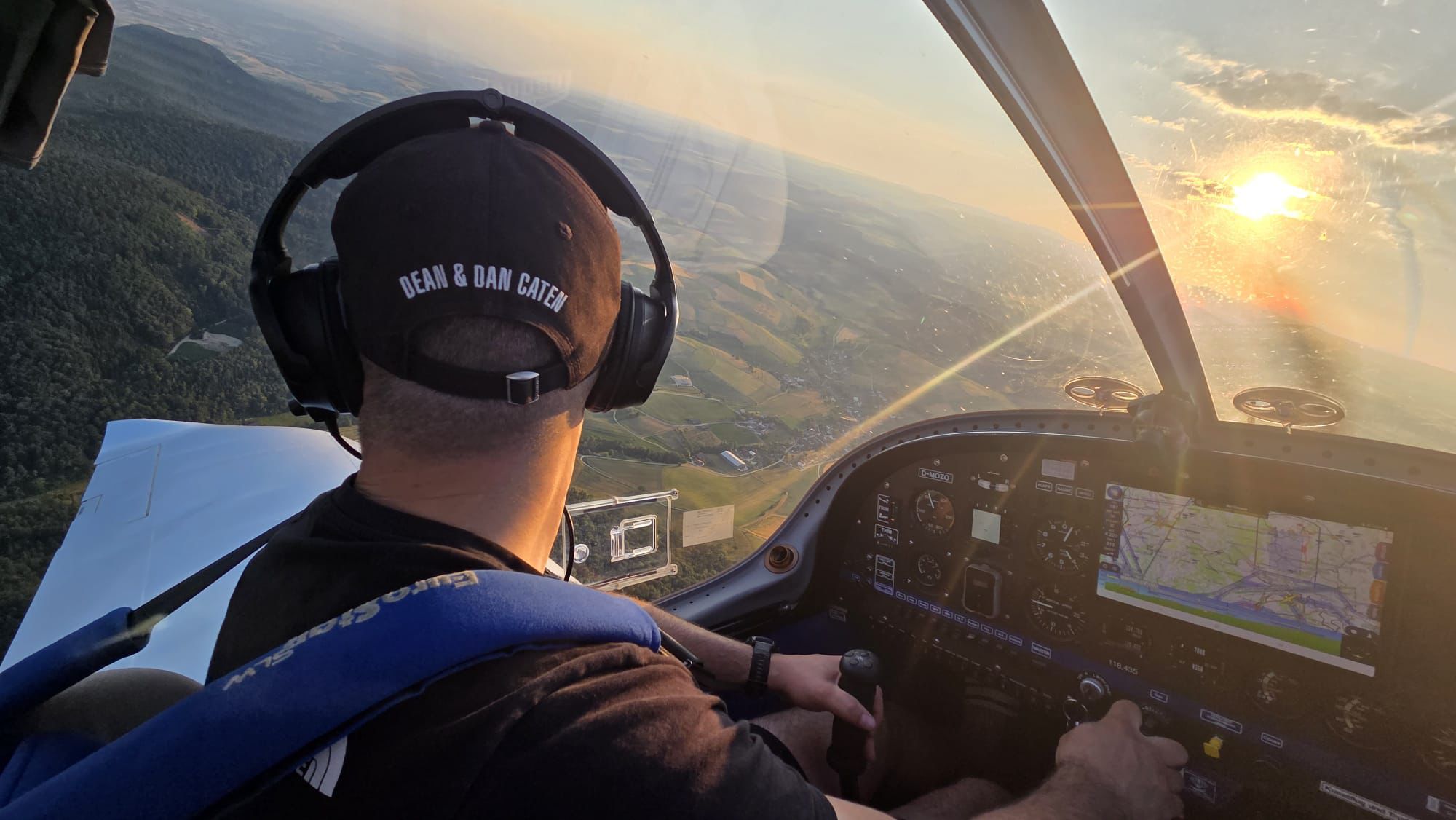Golden Hour im Cockpit